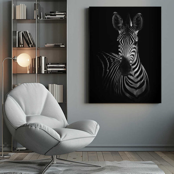 Tablou canvas „The Zebra” de WildPhotoArt
