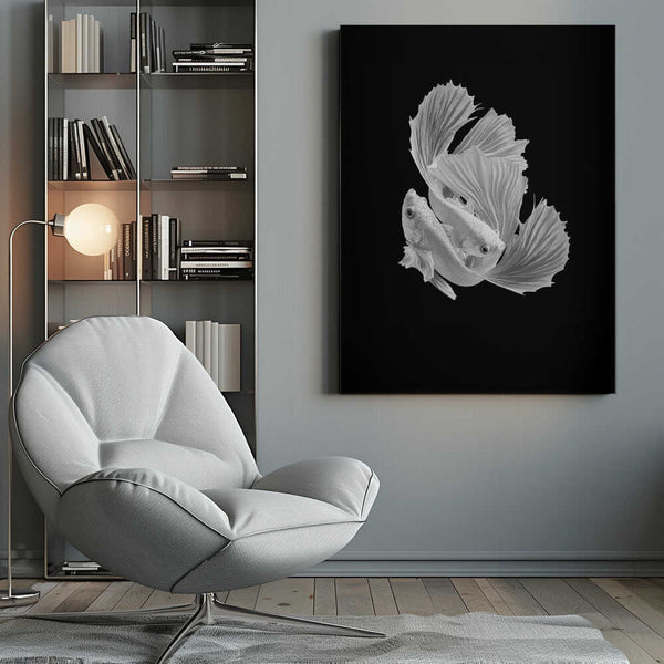 Tablou canvas „White Love” de Andi Halil