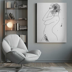 Tablou canvas „Flower Girl” de Pictufy Studio II