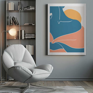 Tablou canvas „Blue Shoulder” de Pictufy Studio II