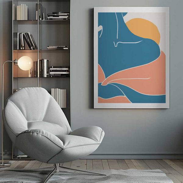 Tablou canvas „Blue Shoulder” de Pictufy Studio II