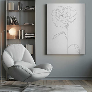 Tablou canvas „Peony Lines” de Pictufy Studio II