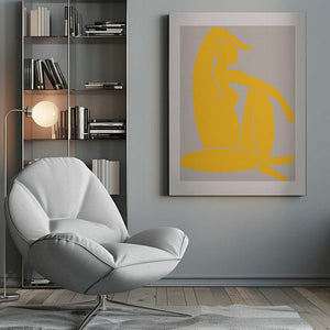 Tablou canvas „Yellow Figure” de Pictufy Studio II