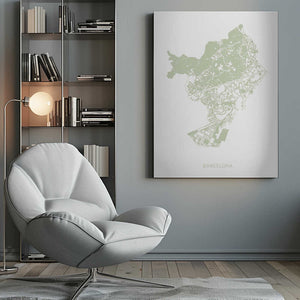 Tablou canvas „Barcelona Map” de Pictufy Studio II