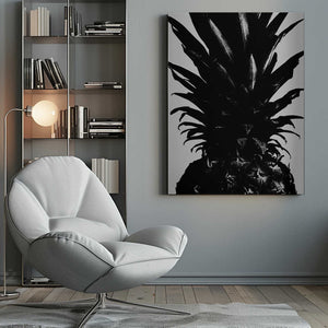 Tablou canvas „Pineapple bw” de Pictufy Studio III