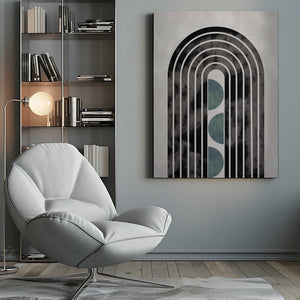 Tablou canvas „arch_capsule_001_green” de Pictufy Studio II