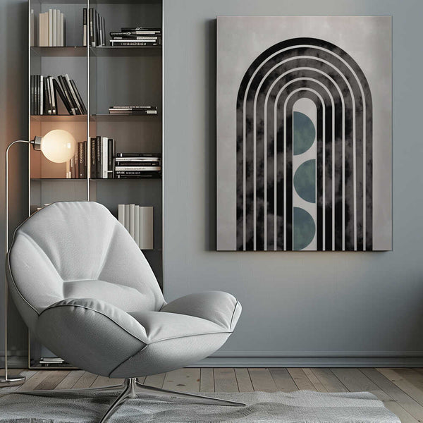 Tablou canvas „arch_capsule_001_green” de Pictufy Studio II