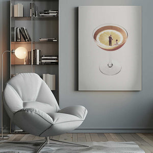 Tablou canvas „My drink needs a drink” de Maarten Léon