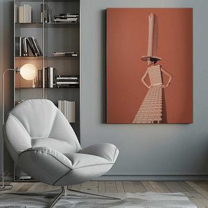 Tablou canvas „City girl” de Maarten Léon