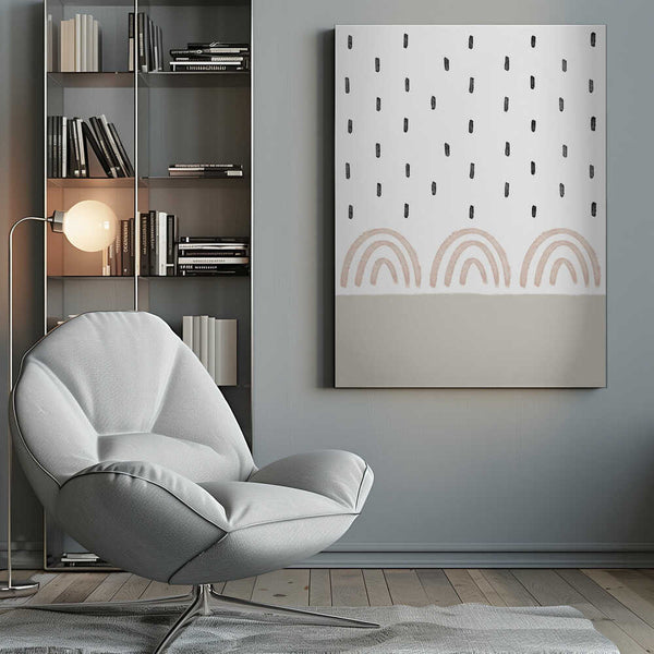 Tablou canvas „Muted Rainbows Sky” de uplusmestudio