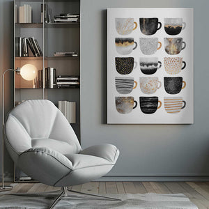 Tablou canvas „Pretty Coffee Cups” de Elisabeth Fredriksson