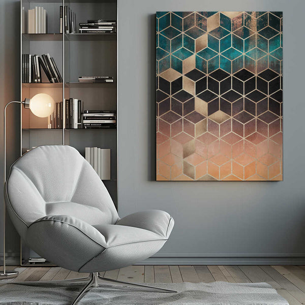 Tablou canvas „Ombre Dream Cubes” de Elisabeth Fredriksson