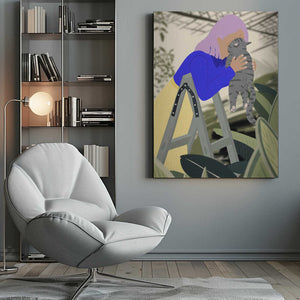 Tablou canvas „Hi Kitty, I love you!” de Jota de jai
