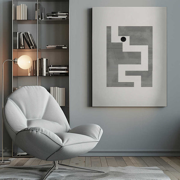 Tablou canvas „Minimalist maze” de Pictufy Studio II