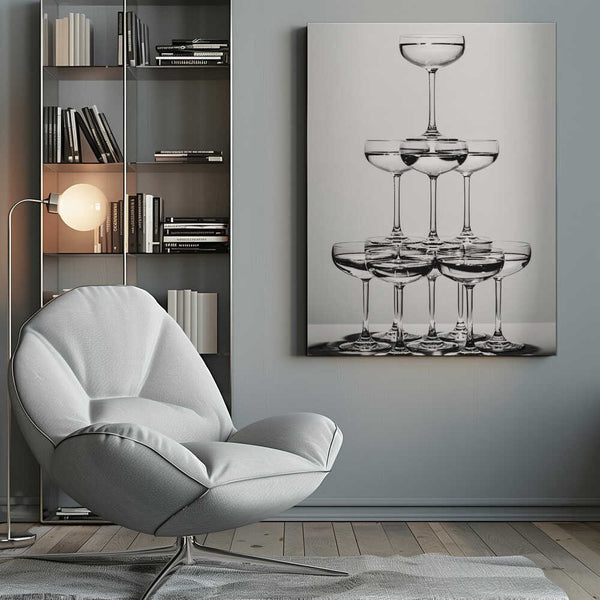 Tablou canvas „Champagne tower_6” de Pictufy Studio III