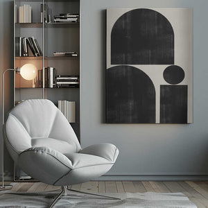 Tablou canvas „Geometric Silence” de THE MIUUS STUDIO