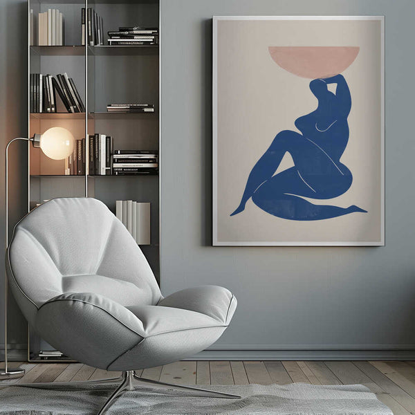 Tablou canvas „Harmony in Blue” de THE MIUUS STUDIO