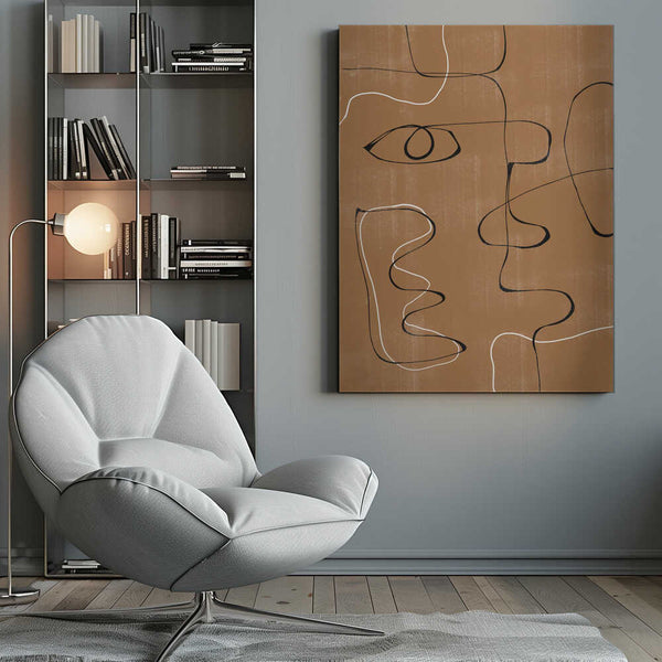 Tablou canvas „Whimsical Lines” de THE MIUUS STUDIO