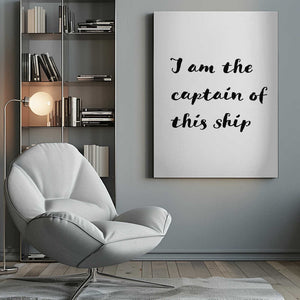 Tablou canvas „I am the captain of this ship” de Pictufy Studio II