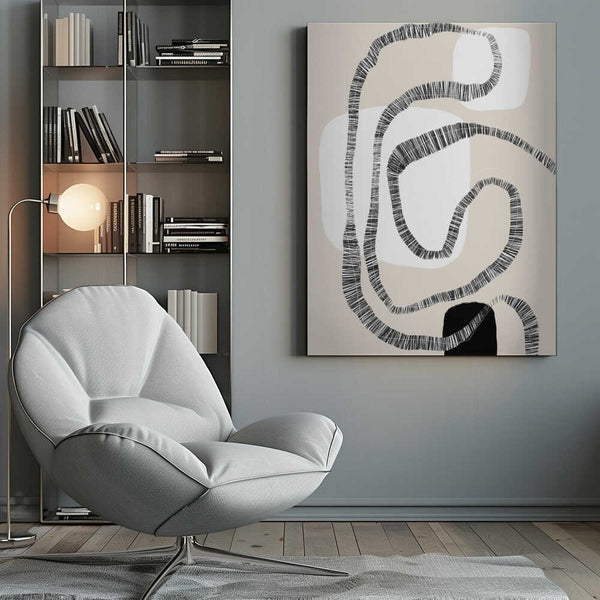 Tablou canvas „Monochrome Paths” de uplusmestudio