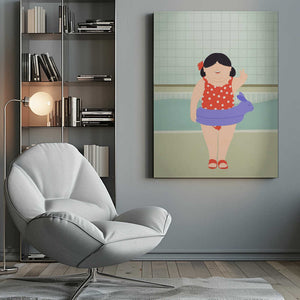 Tablou canvas „Swimming Lessons” de Jota de jai