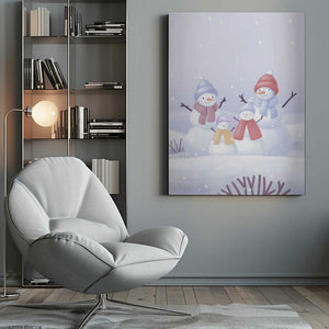 Tablou canvas „Snowman Family” de Xuan Thai