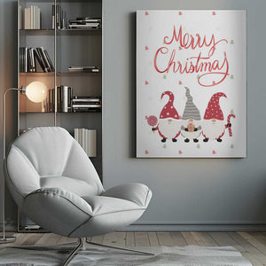 Tablou canvas „Merry Christmas Gnomes” de Kristina N. - SoulArt Shop