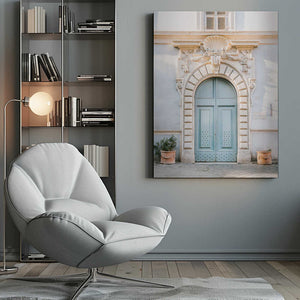 Tablou canvas „Blue tones of Rome - Italy travel photography” de Raisa Zwart