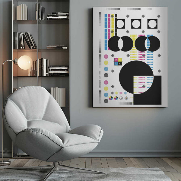 Tablou canvas „CMYK” de SERGIO ORTIZ