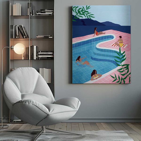 Tablou canvas „Pool Ladies” de Maja Tomljanovic