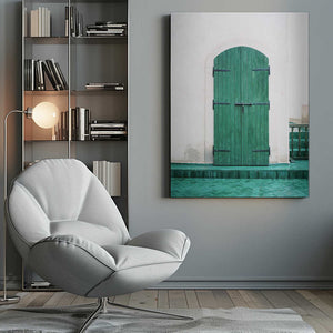 Tablou canvas „Marrakesh Green Door” de Raisa Zwart