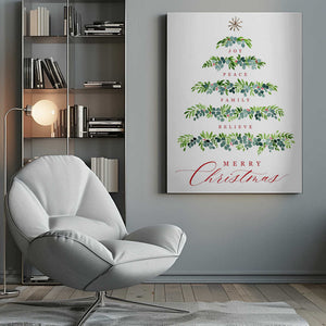 Tablou canvas „Christmas tree of wishes” de Rosana Laiz Blursbyai