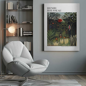 Tablou canvas „Monkeys And Parrot In The Virgin Forest” de Henri Rousseau