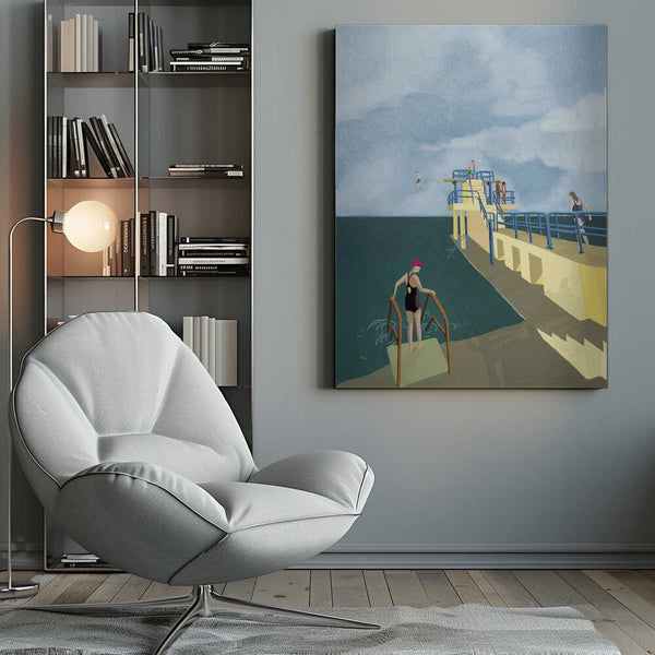 Tablou canvas „Blackrock, Salthill, Galway Ireland Art Print” de Charlotte Trudgett