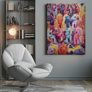 Tablou canvas „Ponies” de Pauline Wegman | Key and Sea Creative