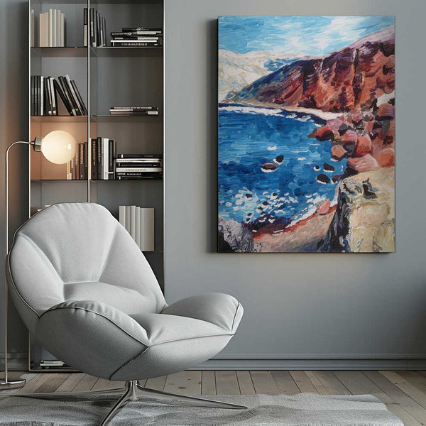 Tablou canvas „Red Sand Beach” de Pauline Wegman | Key and Sea Creative