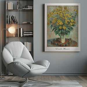 Tablou canvas „Jerusalem Artichoke Flowers” de Claude Monet