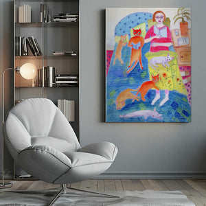 Tablou canvas „Night Ritual” de Sharyn Bursic