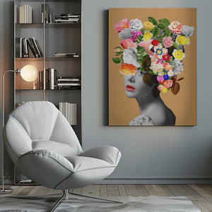 Tablou canvas „Floral portrait” de Frida Floral Studio