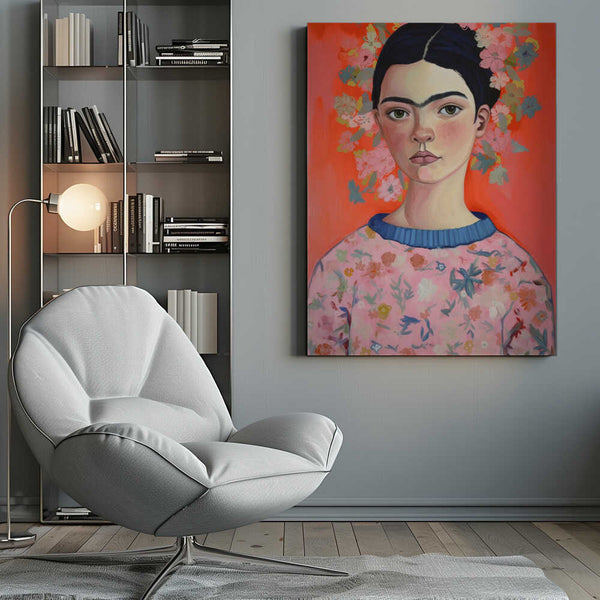 Tablou canvas „Floral Portrait Aura” de Treechild