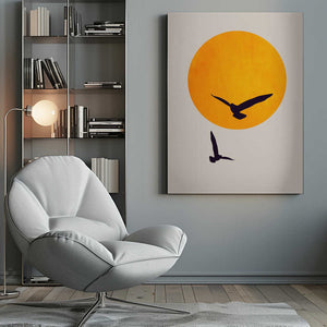 Tablou canvas „Birds In the Sky” de Kubistika
