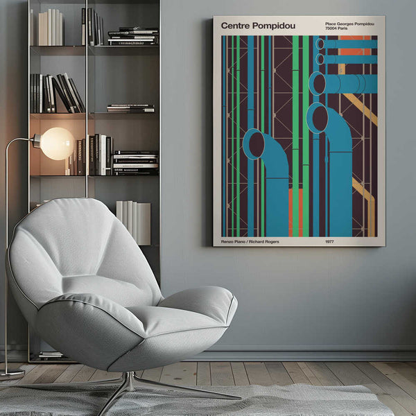 Tablou canvas „Pompidou” de Florent Bodart