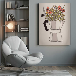 Tablou canvas „Moka Flowers” de Florent Bodart