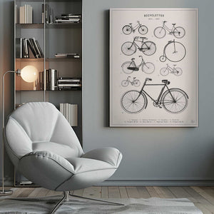Tablou canvas „Bicyclettes” de Florent Bodart