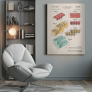 Tablou canvas „Lego Colors” de Florent Bodart