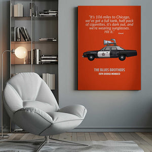 Tablou canvas „Blues Brothers Standard Wall Art” de WallChart Art Studio