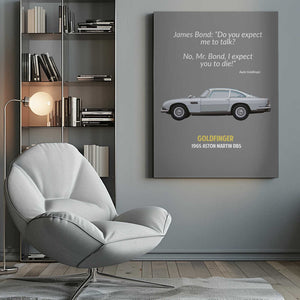 Tablou canvas „Goldfinger Standard Wall Art” de WallChart Art Studio