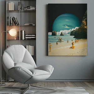 Tablou canvas „Space Beach” de Taudalpoi