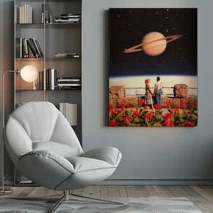 Tablou canvas „Lovers In Space” de Taudalpoi