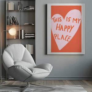 Tablou canvas „Happy Heart Message” de Athene Fritsch